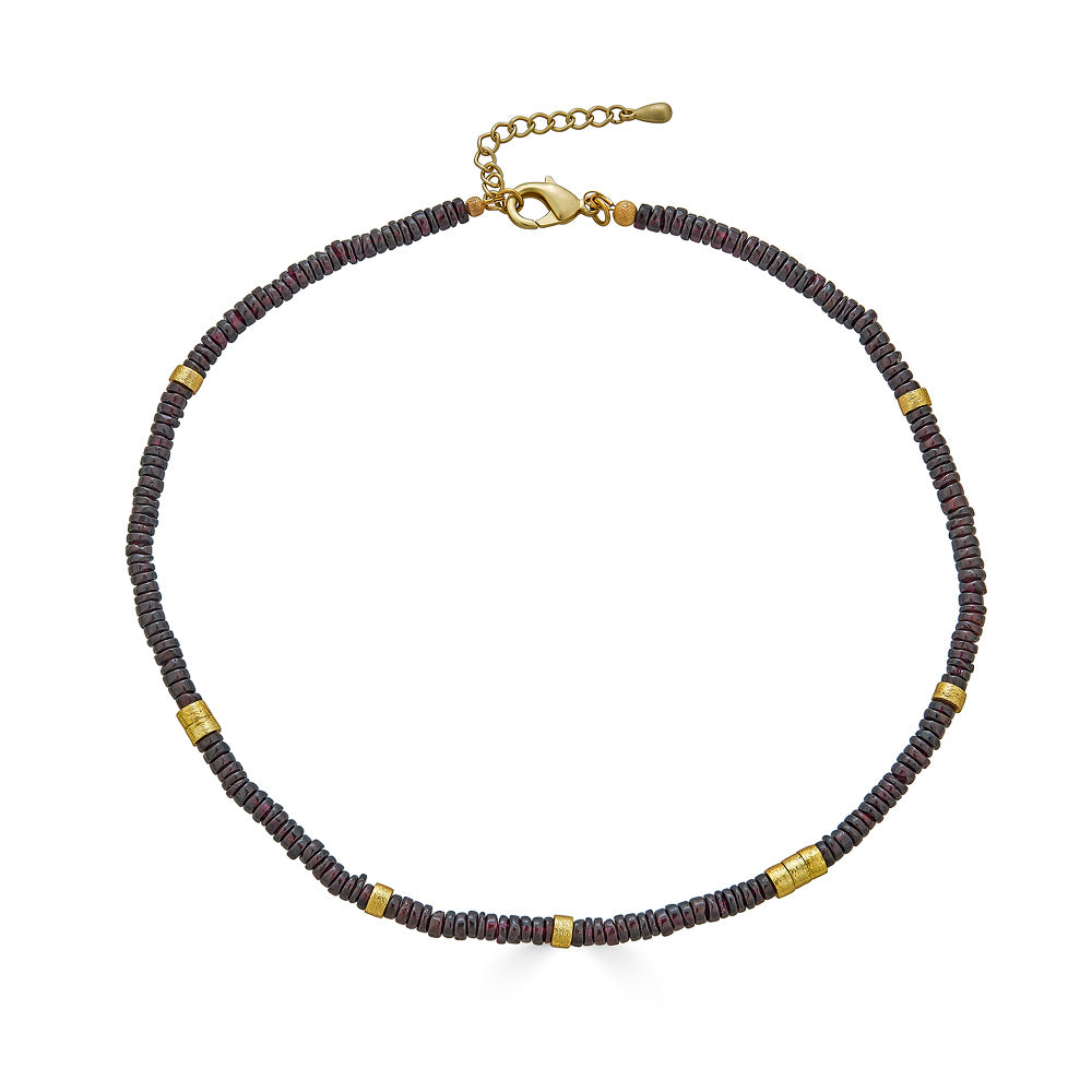 Garnet Beaded Necklace