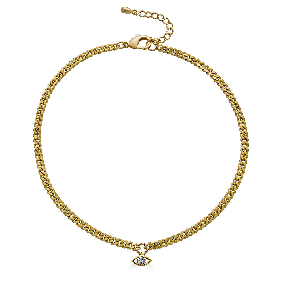 Small Evil Eye Crystal Necklace Loni Paul Jewelry