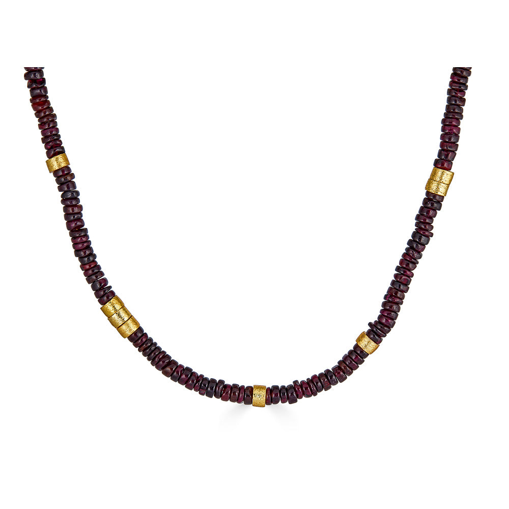 Garnet Beaded Necklace