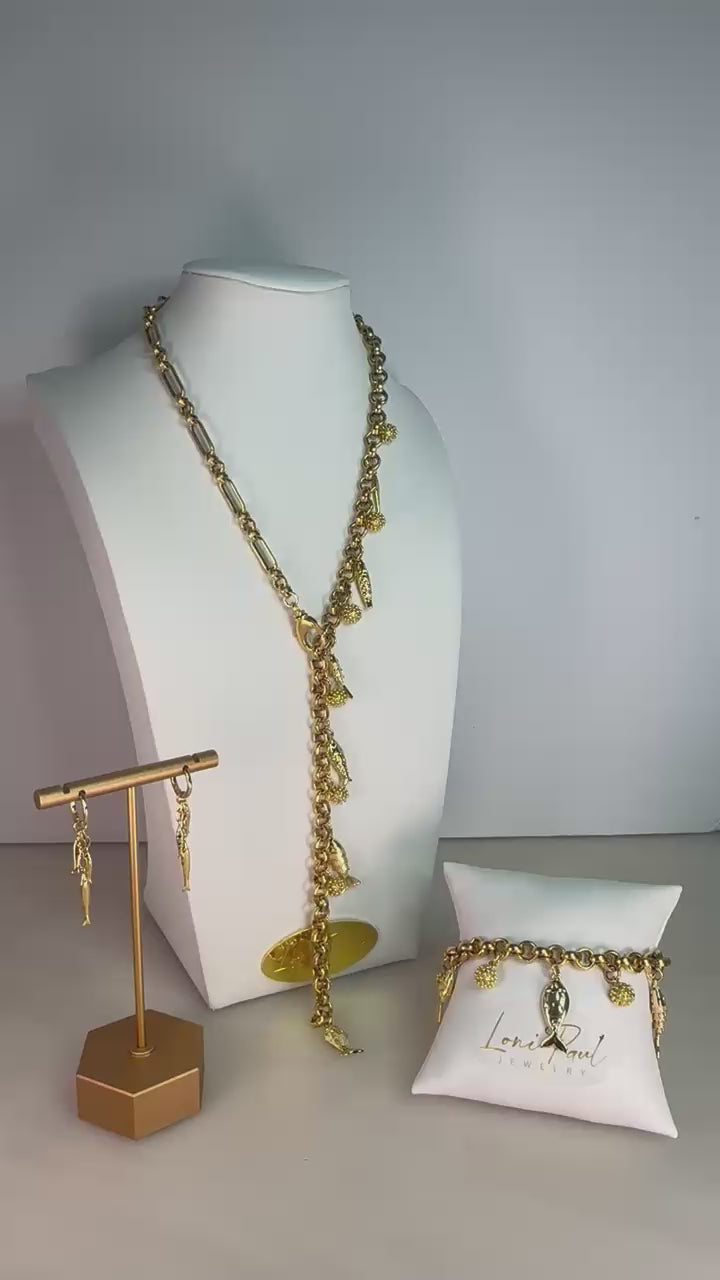Fish Charm Convertible Necklace